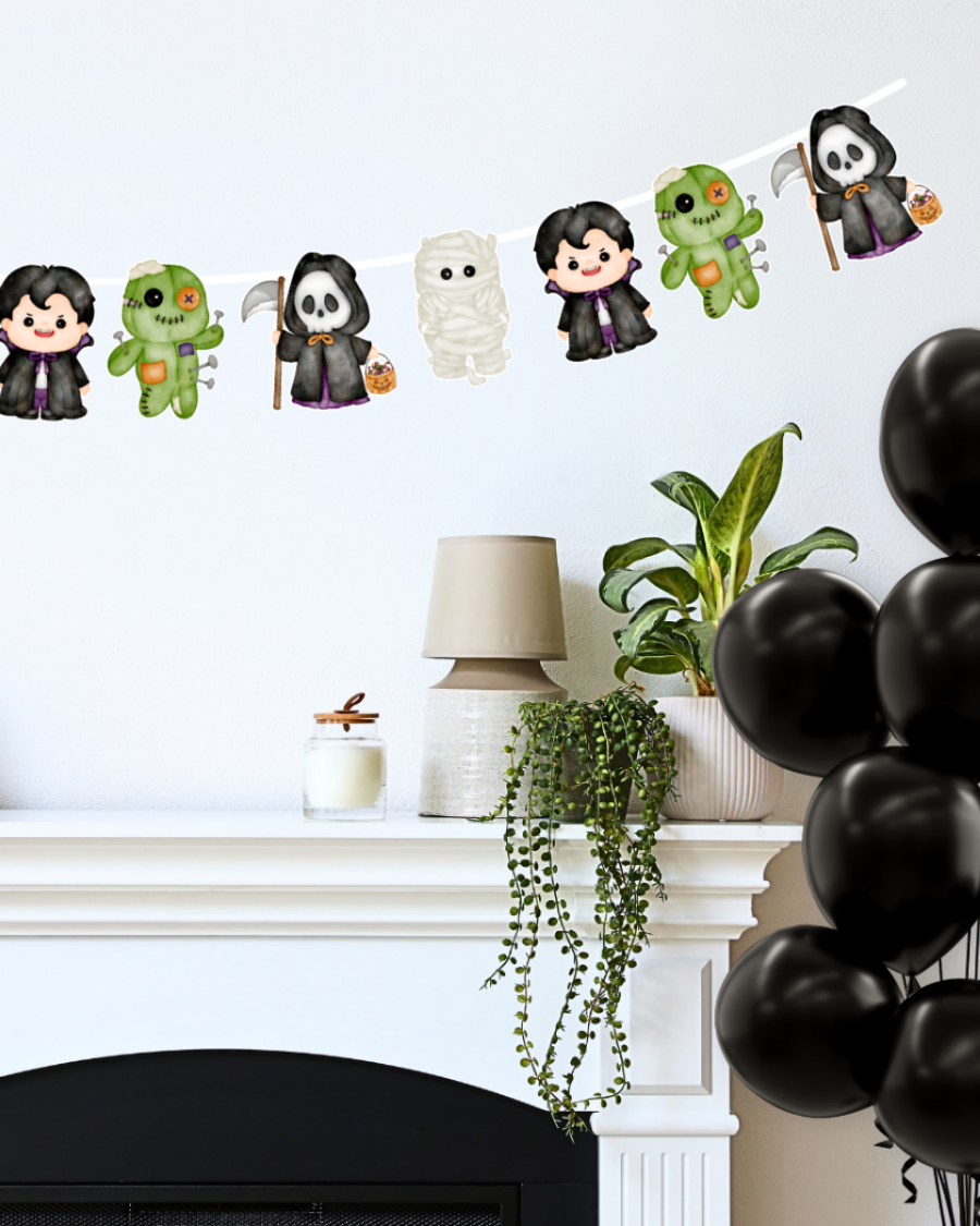 Spooky Halloween Garland Banner