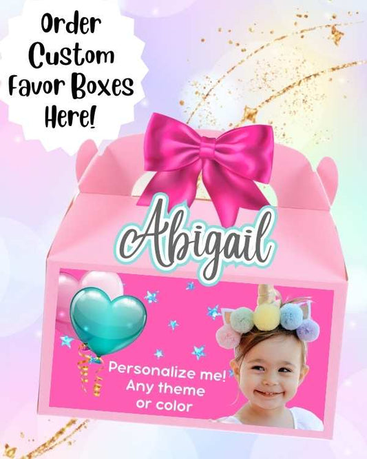 Custom Favor Boxes (12pcs.)