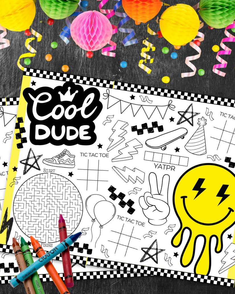 Cool Dude Activity Page - Digital Download