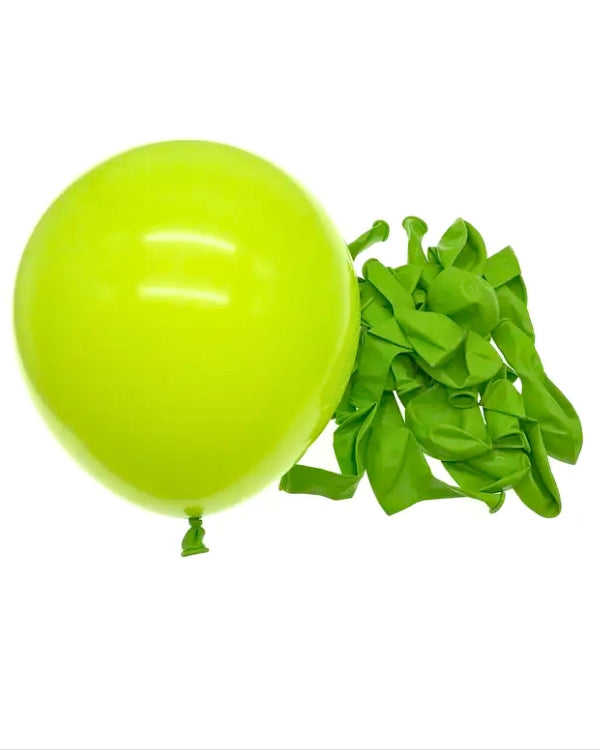 Lime Green Latex Balloons 10" - 50pcs.