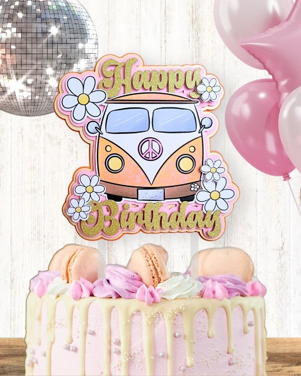 Groovy Van Cake Topper
