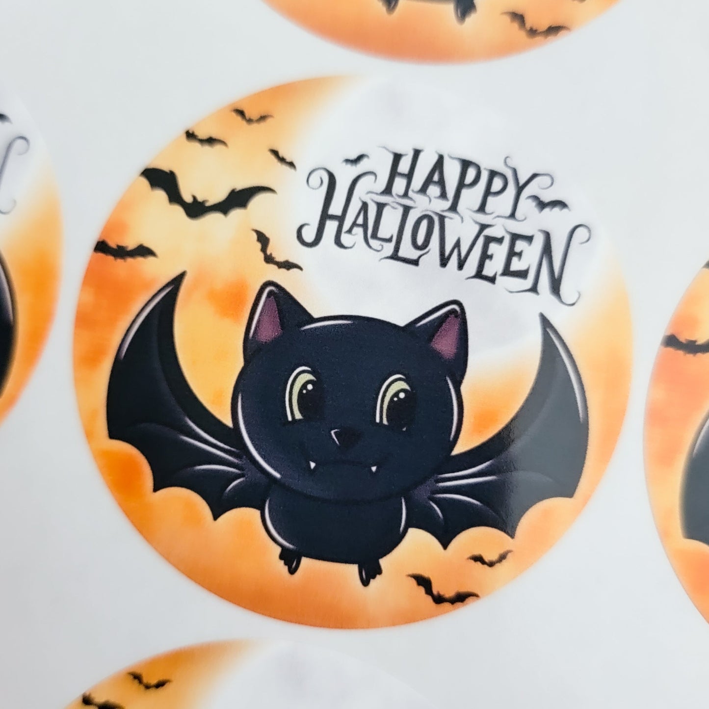Halloween Bat Sticker Sheet (20 stickers)