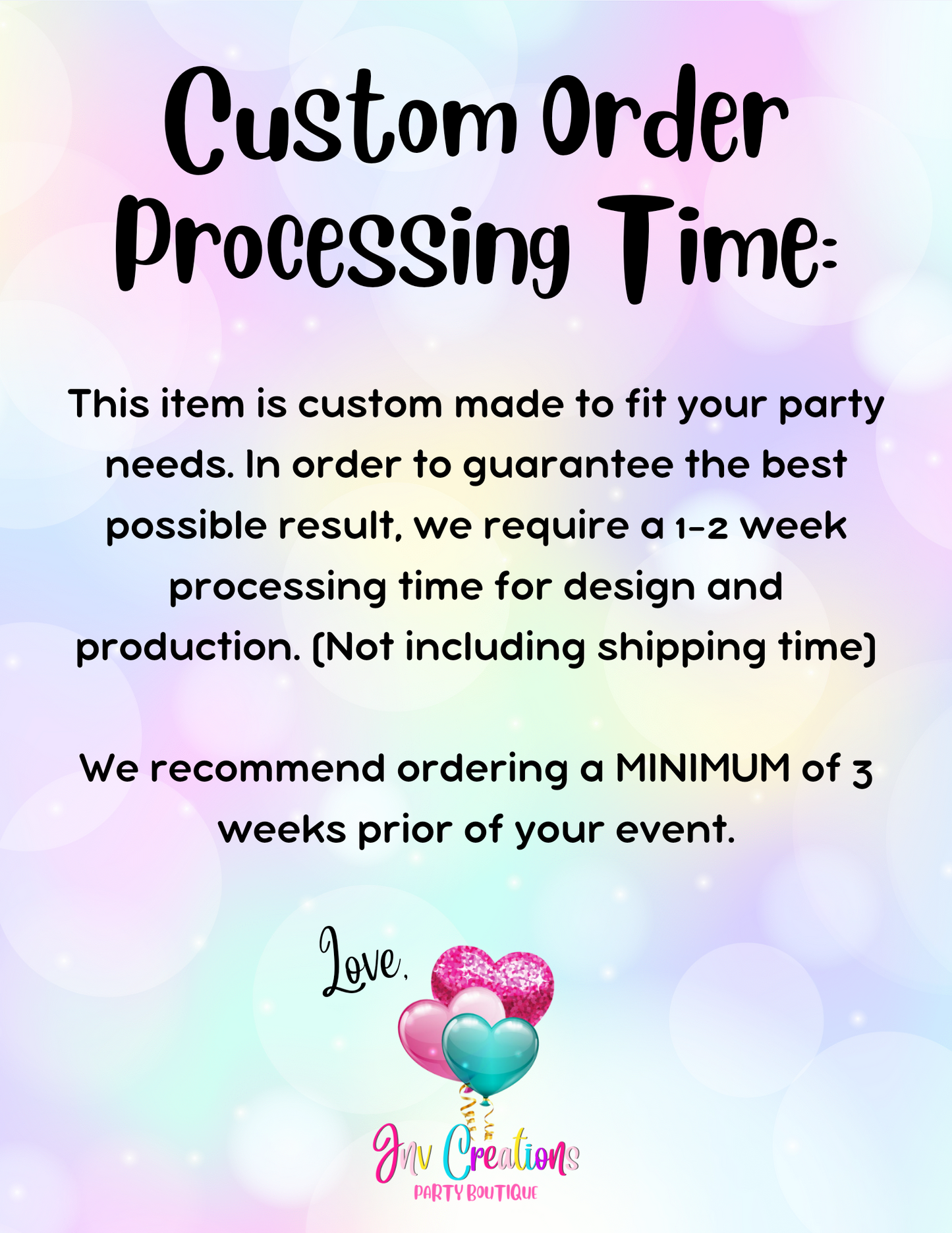 10" Party Props