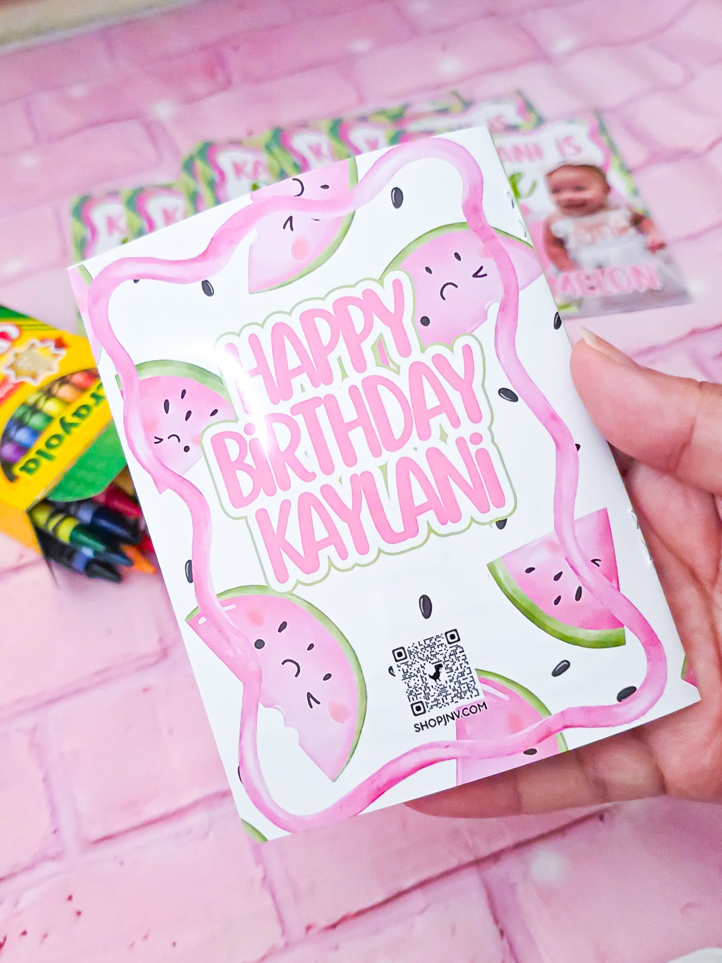 Personalized Watermelon Coloring Books - 12pcs.