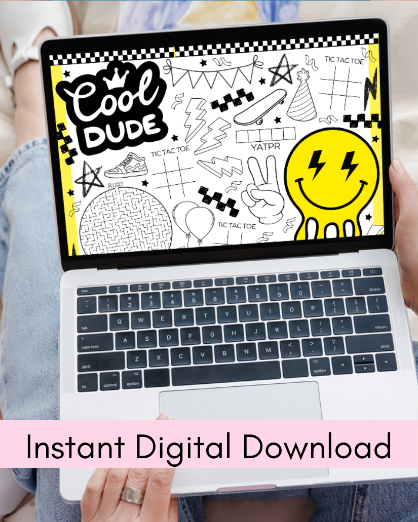 Cool Dude Activity Page - Digital Download