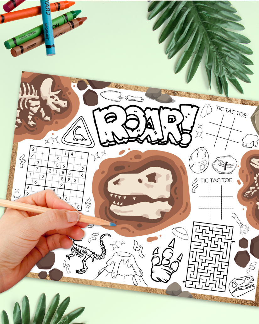 Dinosaur Bones Activity Page - Digital Download