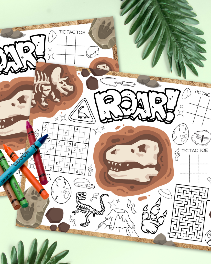 Dinosaur Bones Activity Page - Digital Download