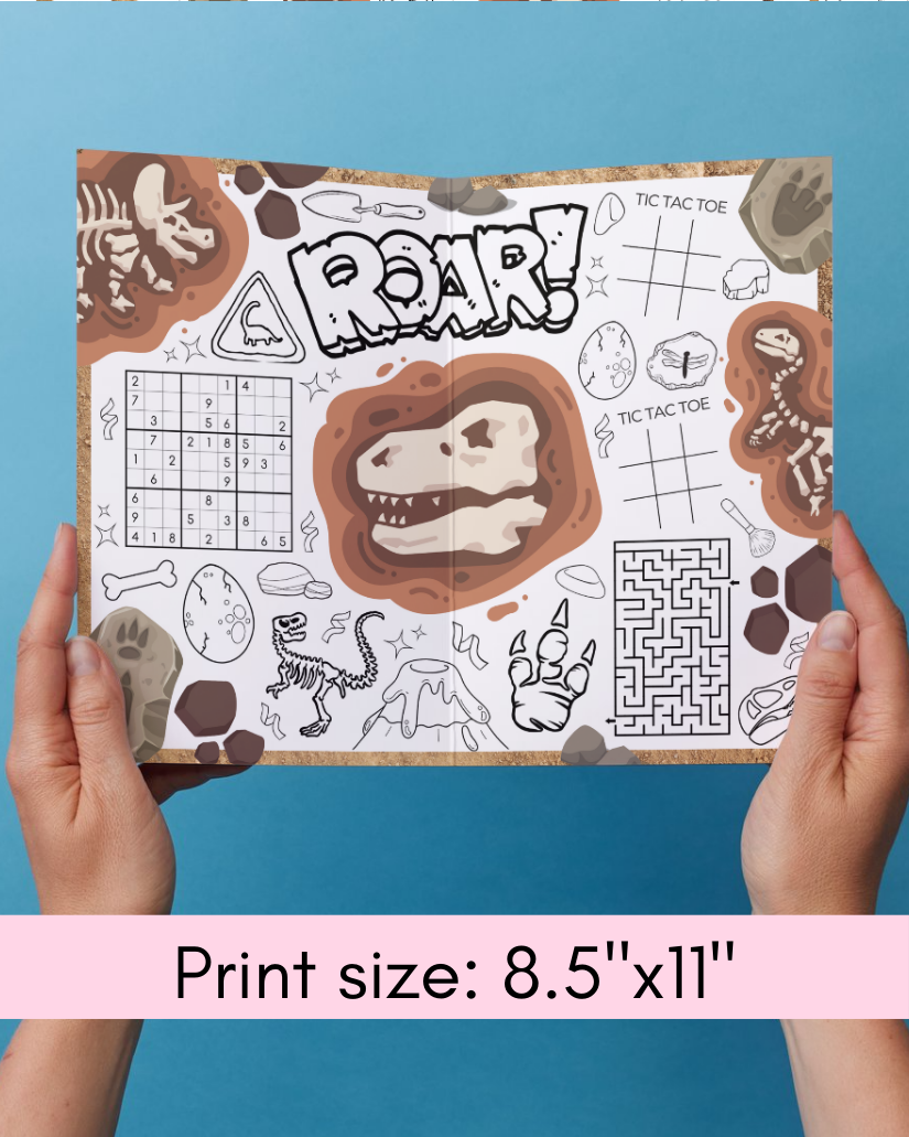 Dinosaur Bones Activity Page - Digital Download