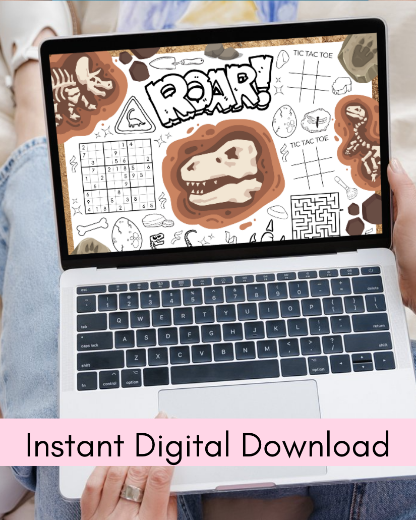 Dinosaur Bones Activity Page - Digital Download