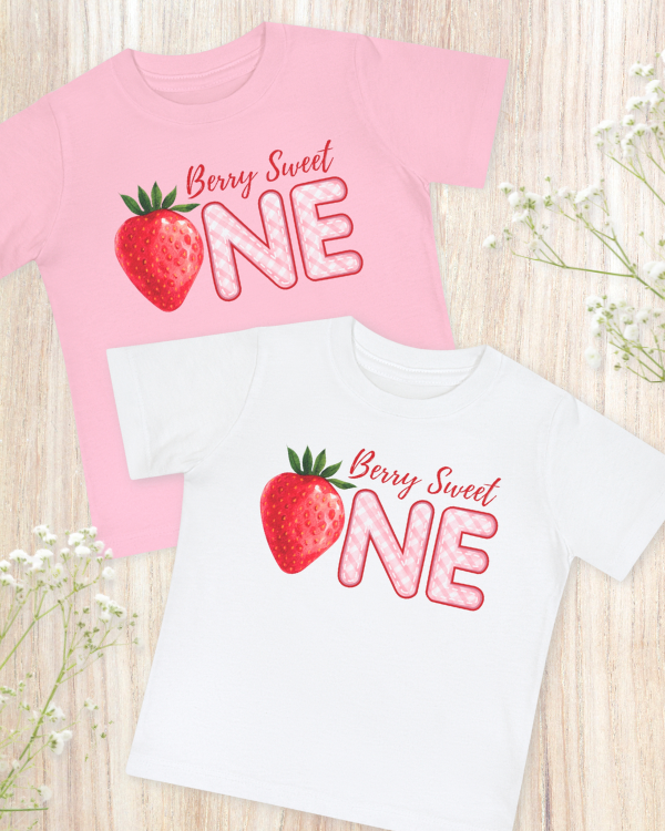 'Berry Sweet One' Baby Birthday Shirt
