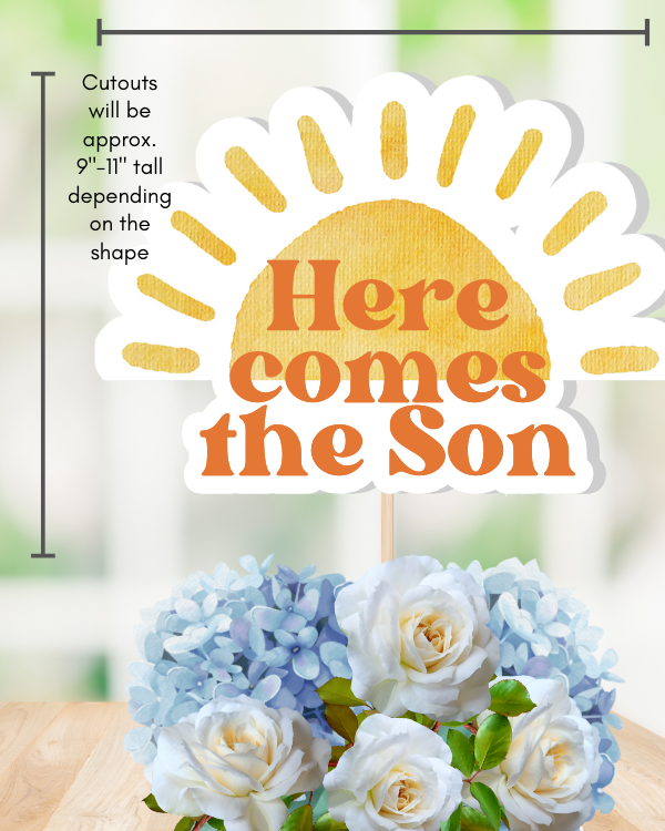'Here comes the Son' Party Props