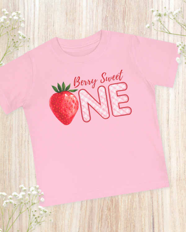 'Berry Sweet One' Baby Birthday Shirt