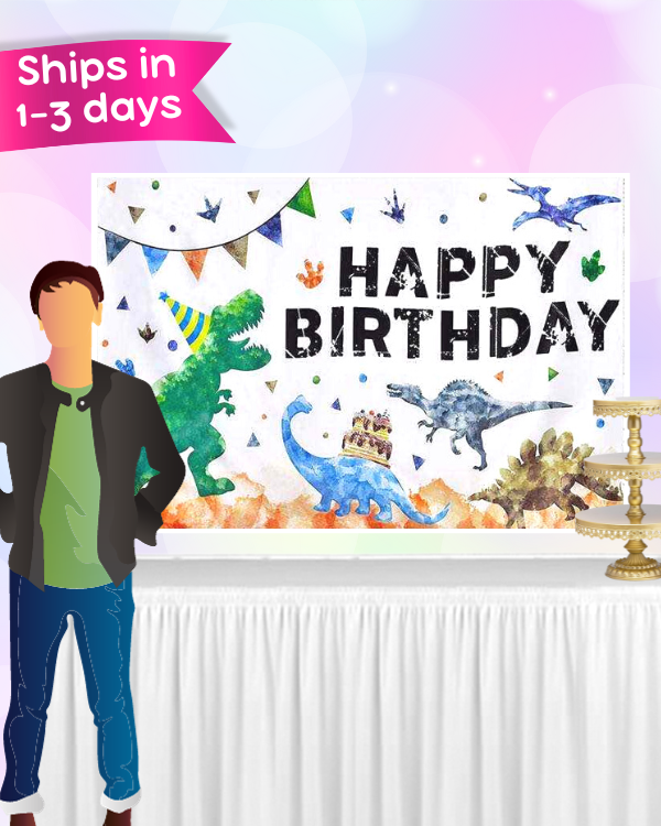 Dinosaur Birthday Backdrop