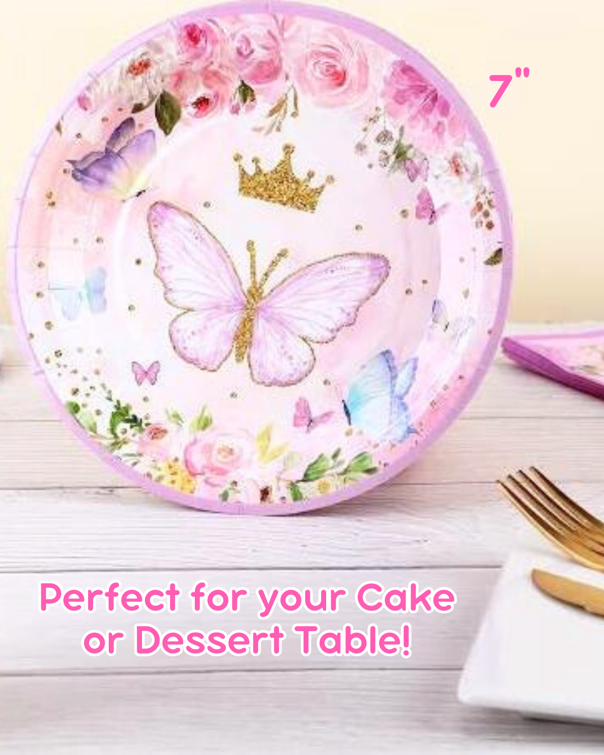 Butterfly 7" Cake Plates