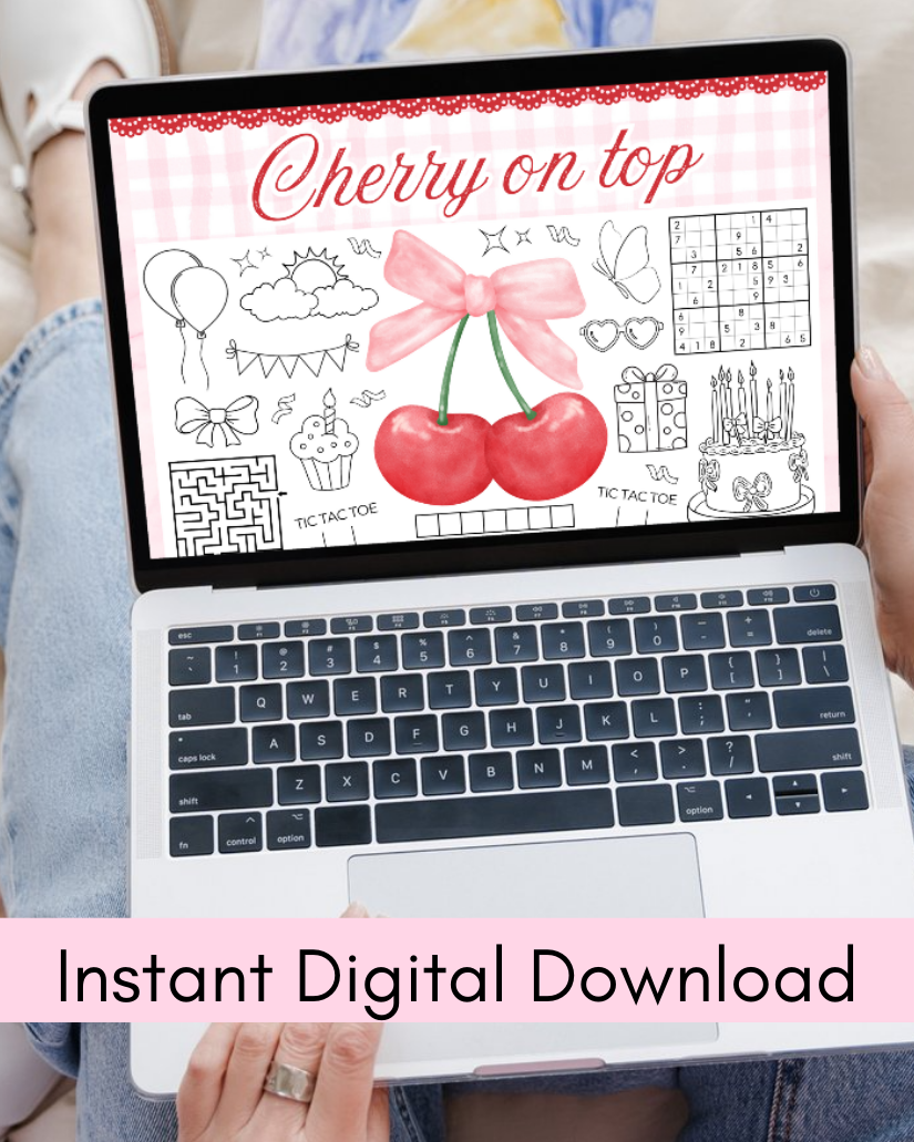 Cherry Activity Page - Digital Download