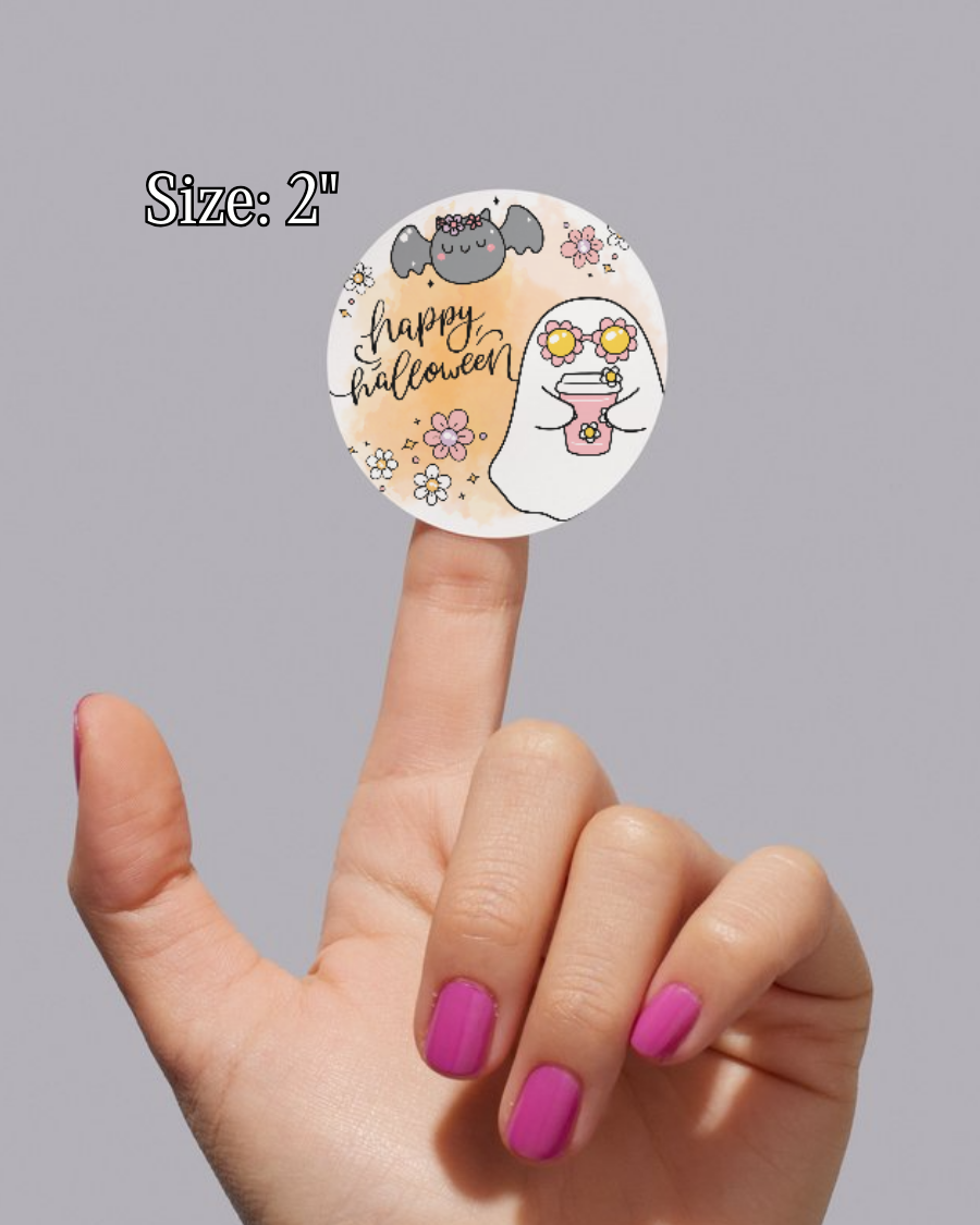 Groovy Ghost Stickers