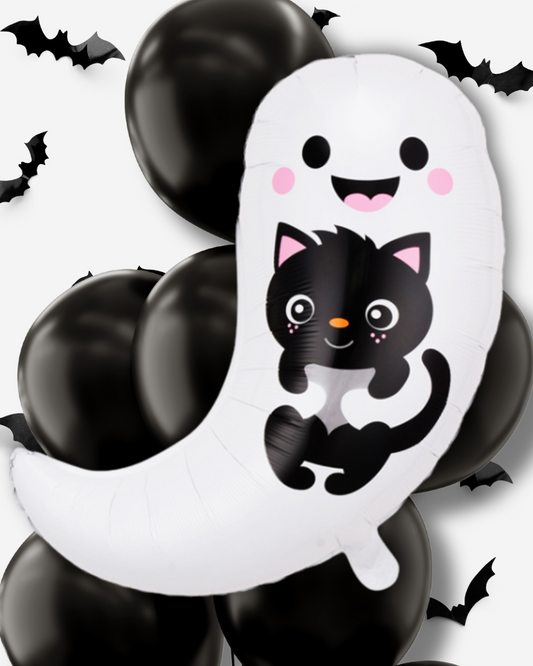 Ghost & Cat Foil Balloon