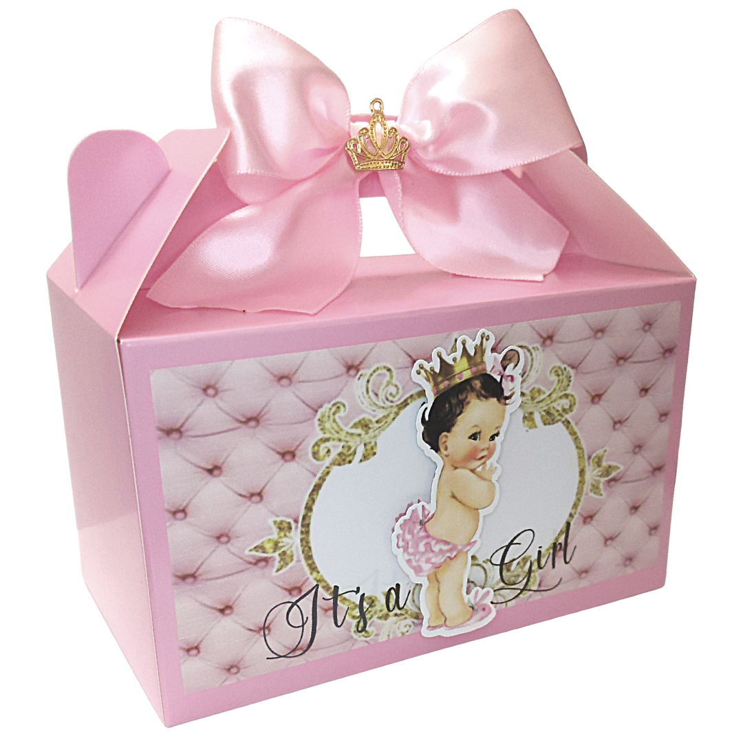 Diaper Princess Party Favor Boxes