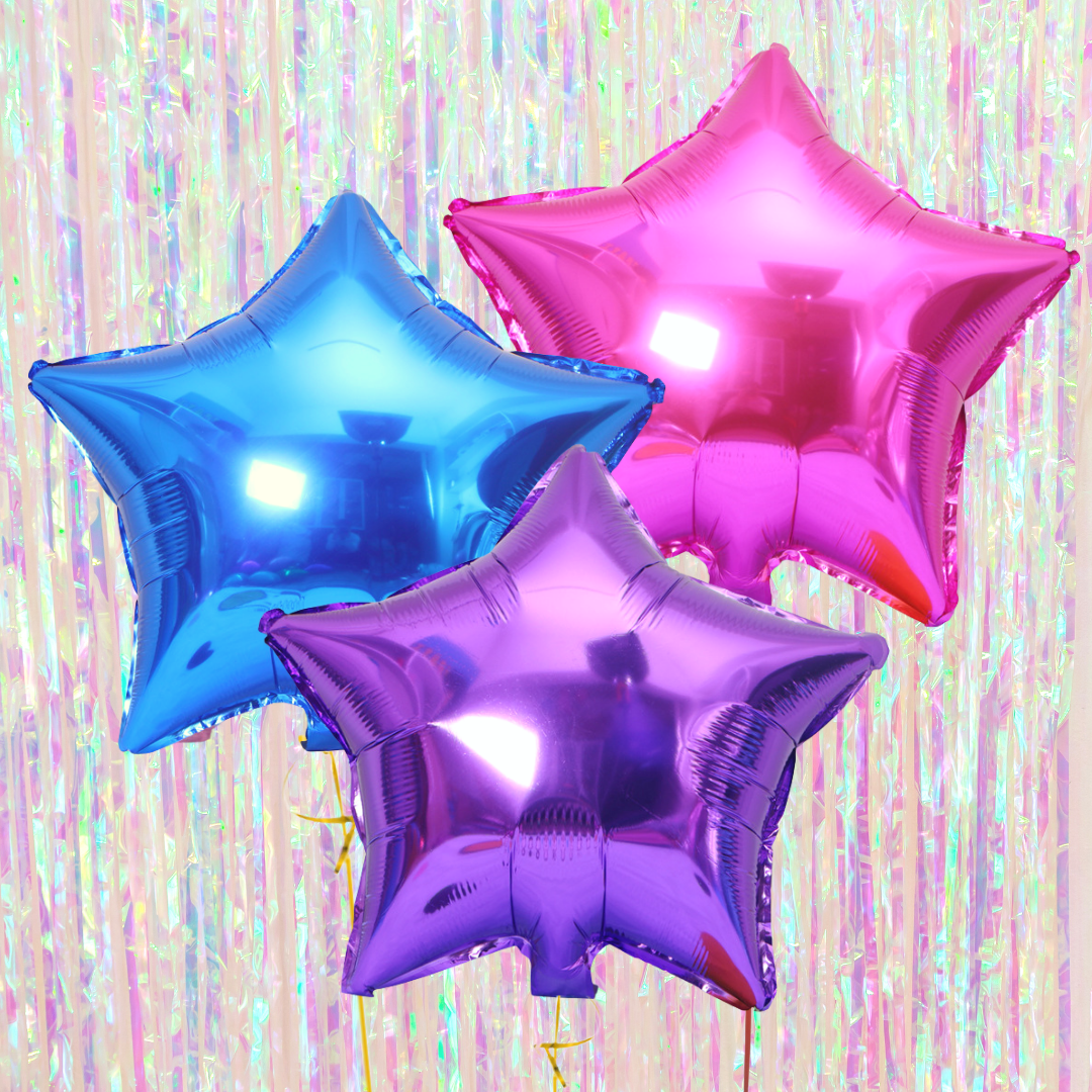 'Enchanted' Star Mylar Balloons