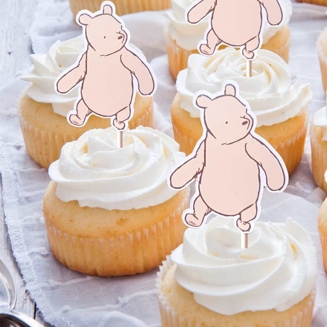 Winnie the Pooh Cupcake Toppers – JnvCreations