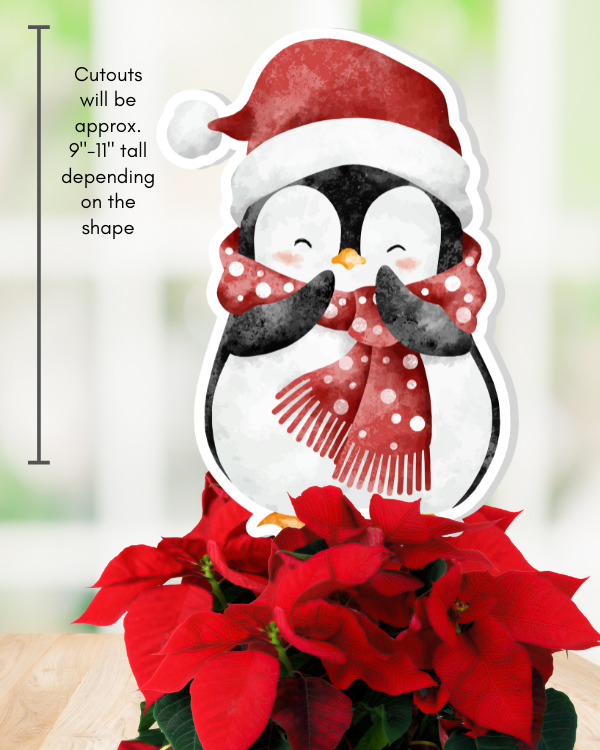 Holiday Penguins Party Props