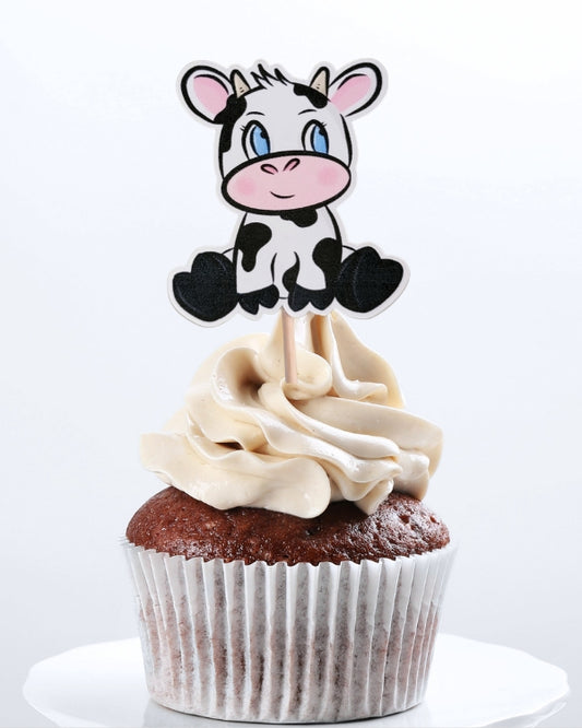 Cow Cupcake Toppers