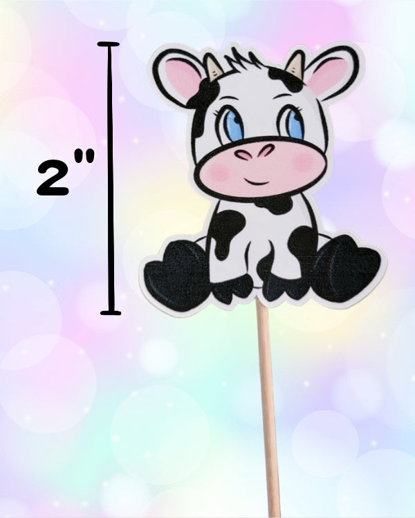 Cow Cupcake Toppers