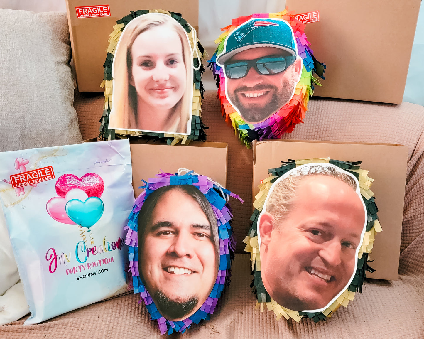 12" Personalized Face Mini Piñata