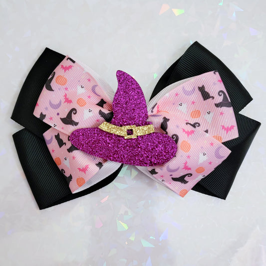 Witch Hat Halloween Hair Bow