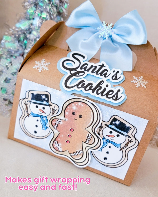 Gingerbread & Snowman Gift Box