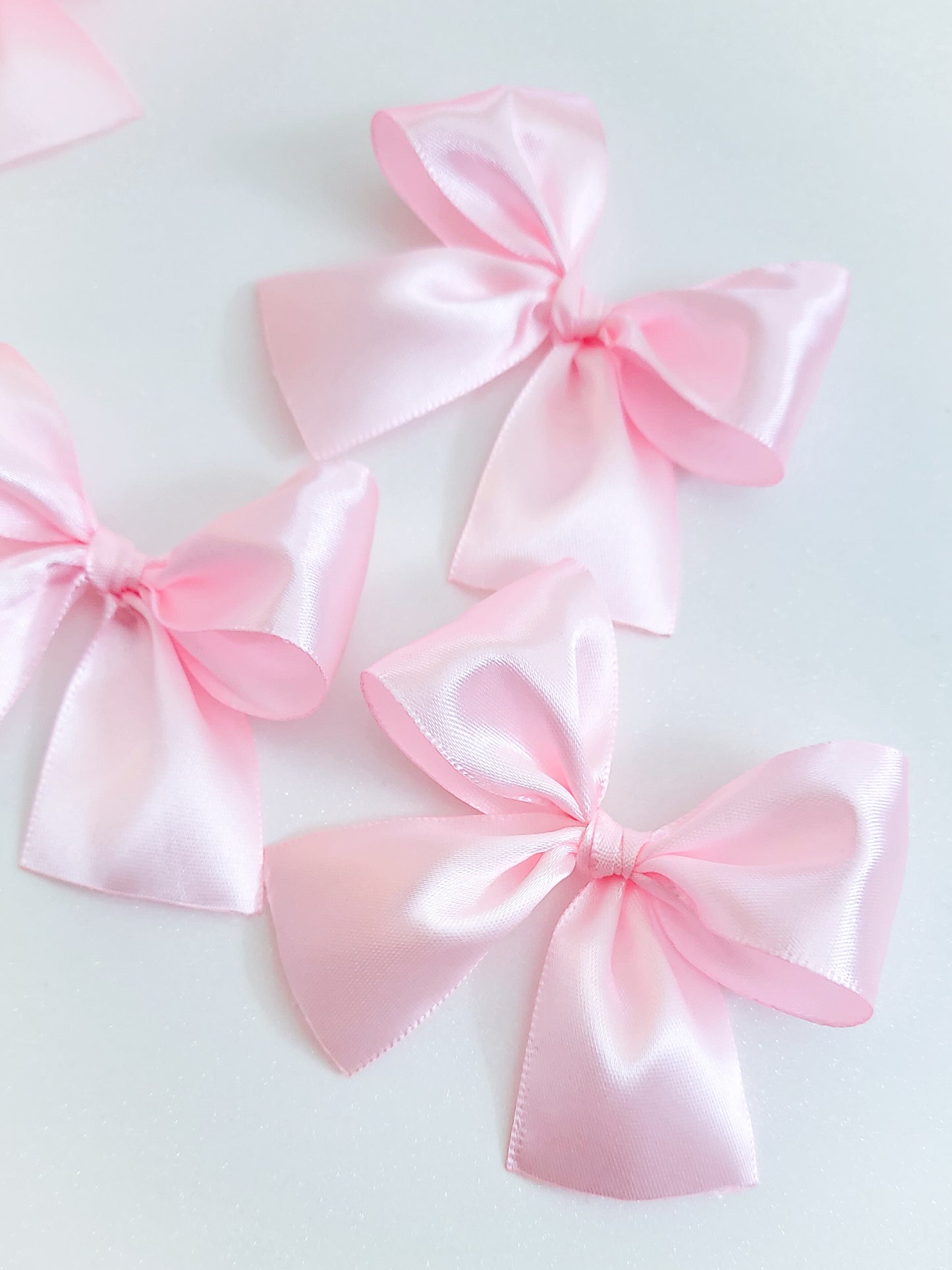 Light Pink Satin Bows