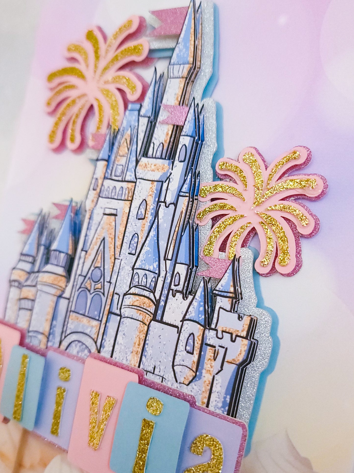 Theme Park Castle Cake Topper