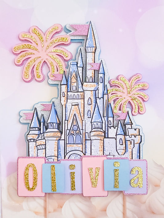 Theme Park Castle Cake Topper