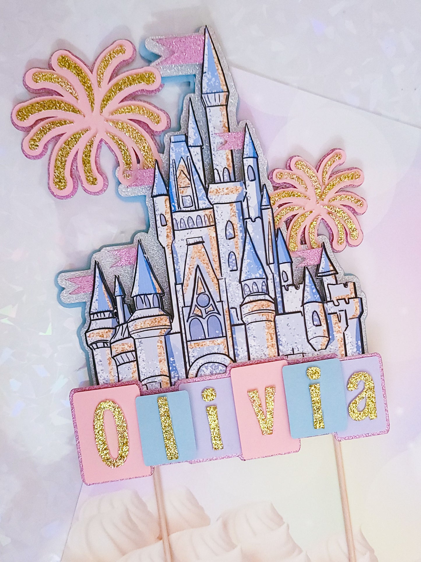 Theme Park Castle Cake Topper