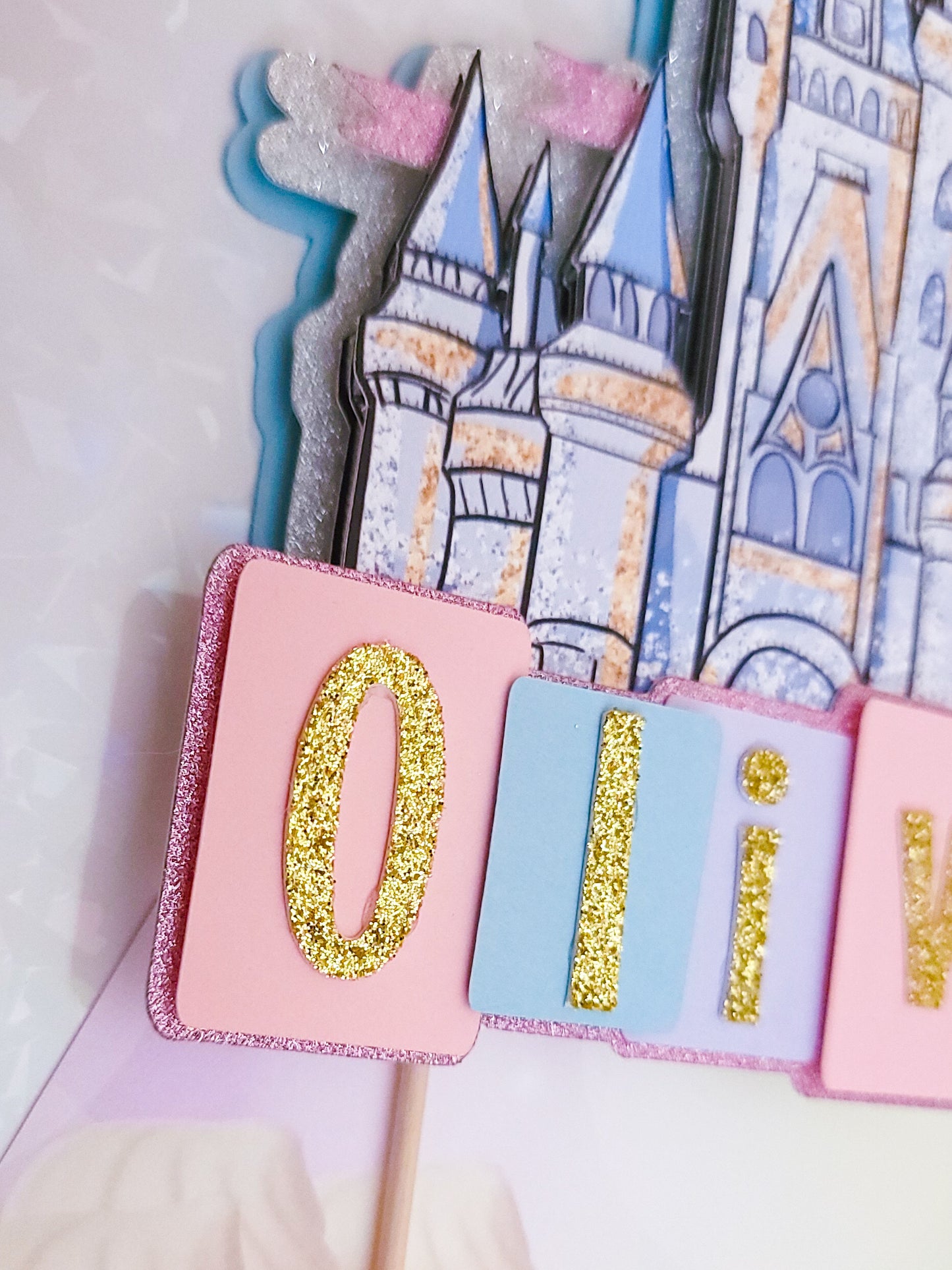 Theme Park Castle Cake Topper