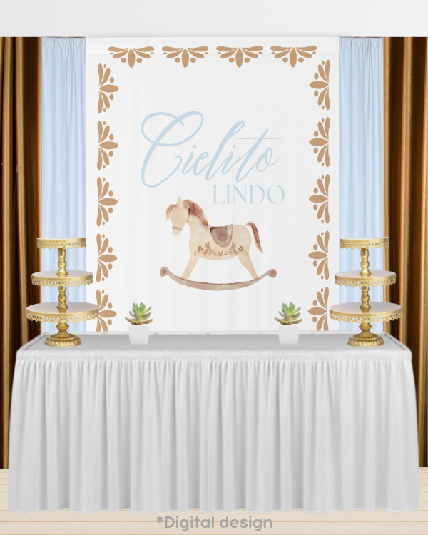 Cielito Lindo Backdrop Curtain - Caballito