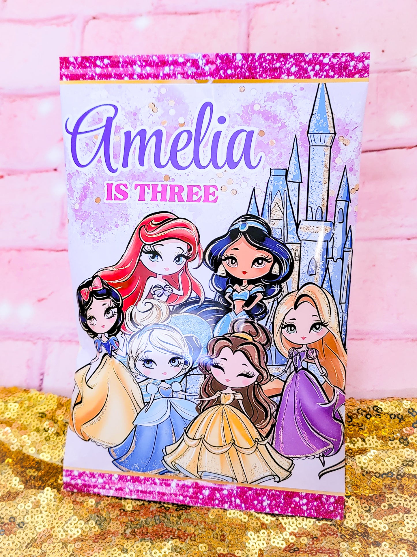 Personalized Princess Chip Bags