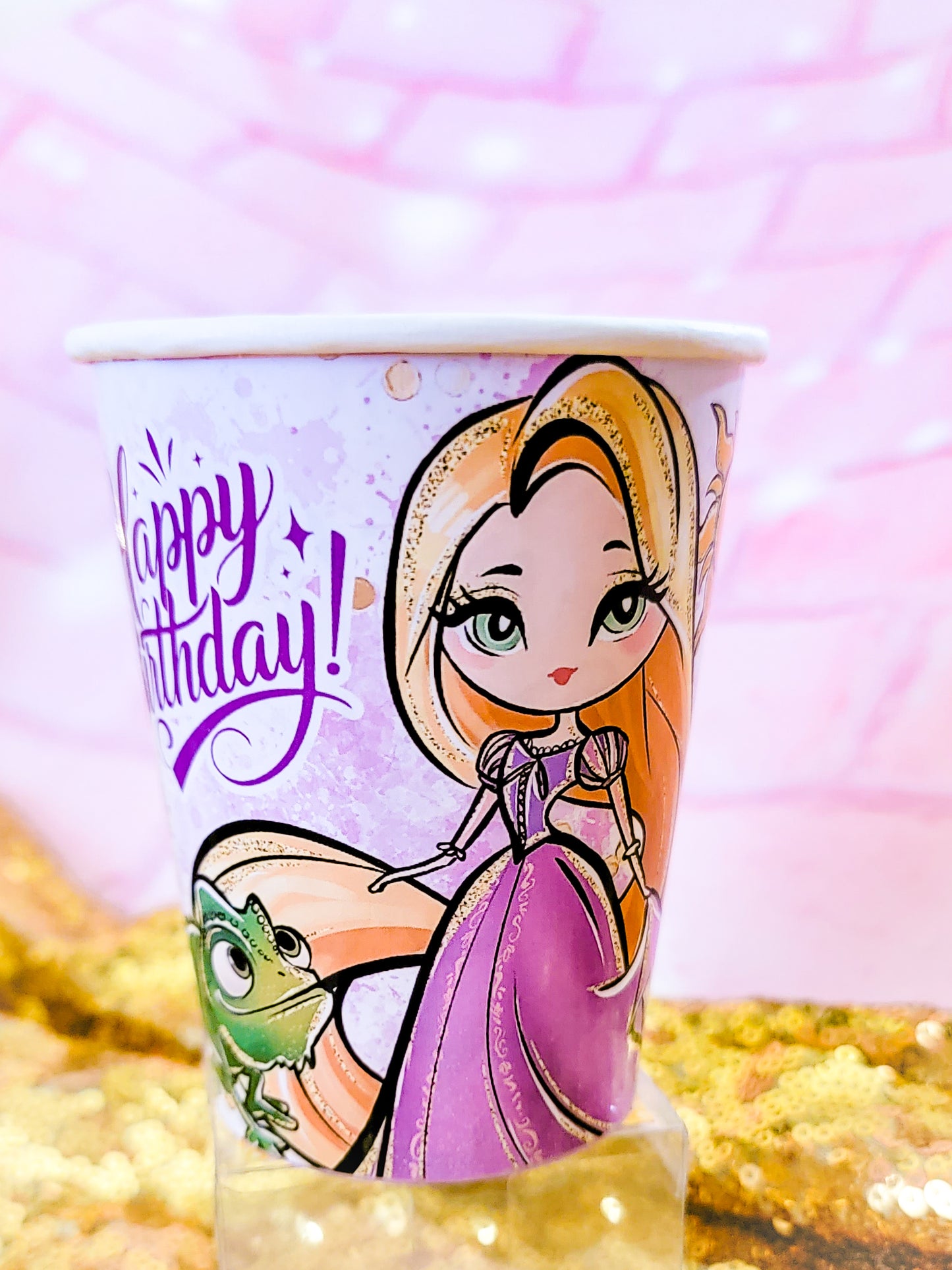 Rapunzel Paper Cups