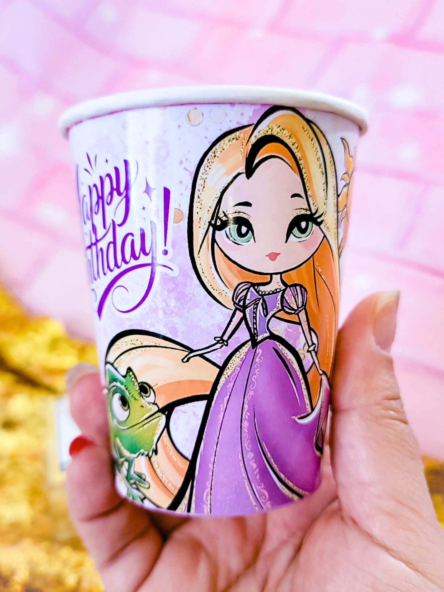 Rapunzel Paper Cups