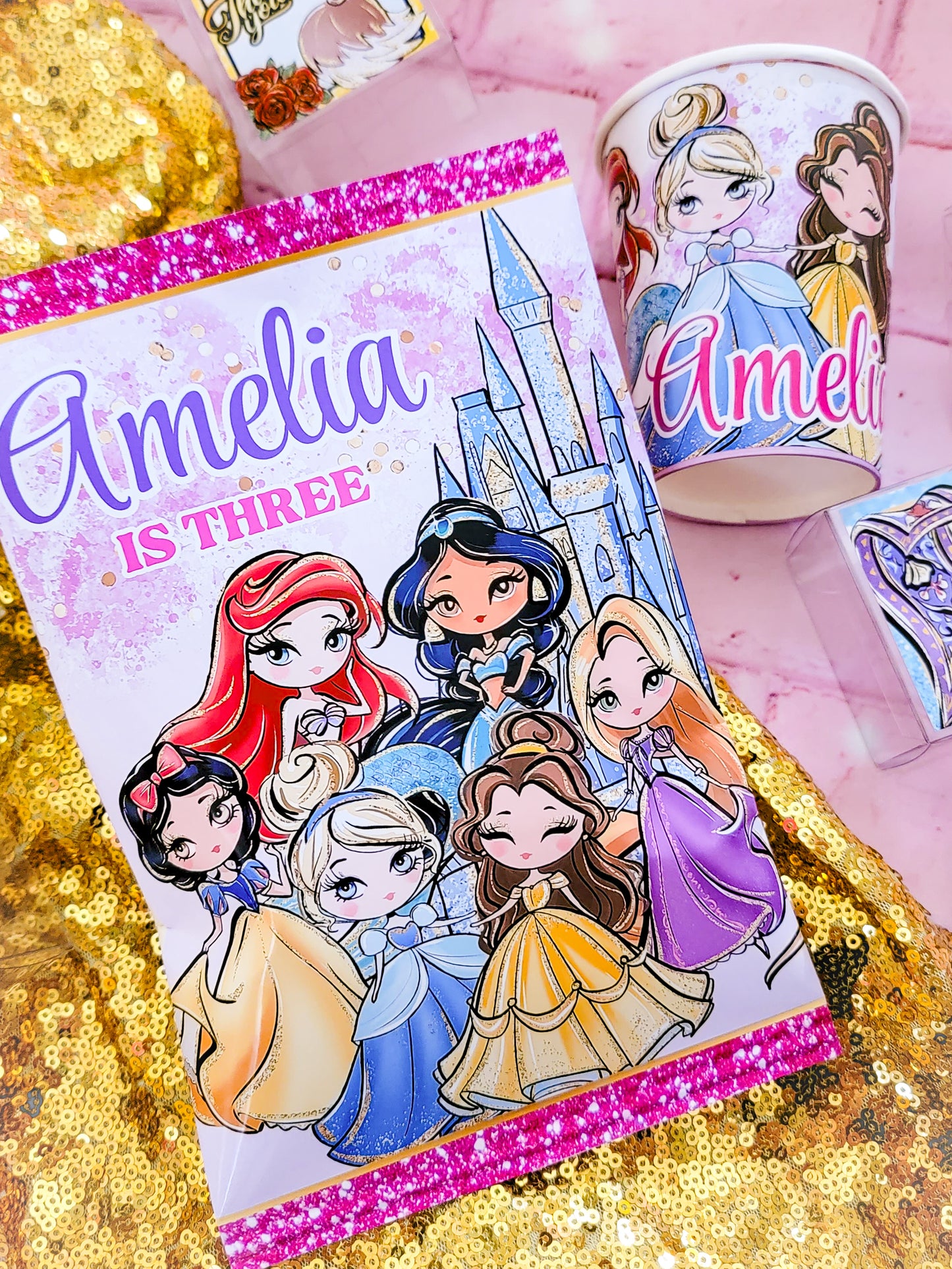 Personalized Princess Chip Bags