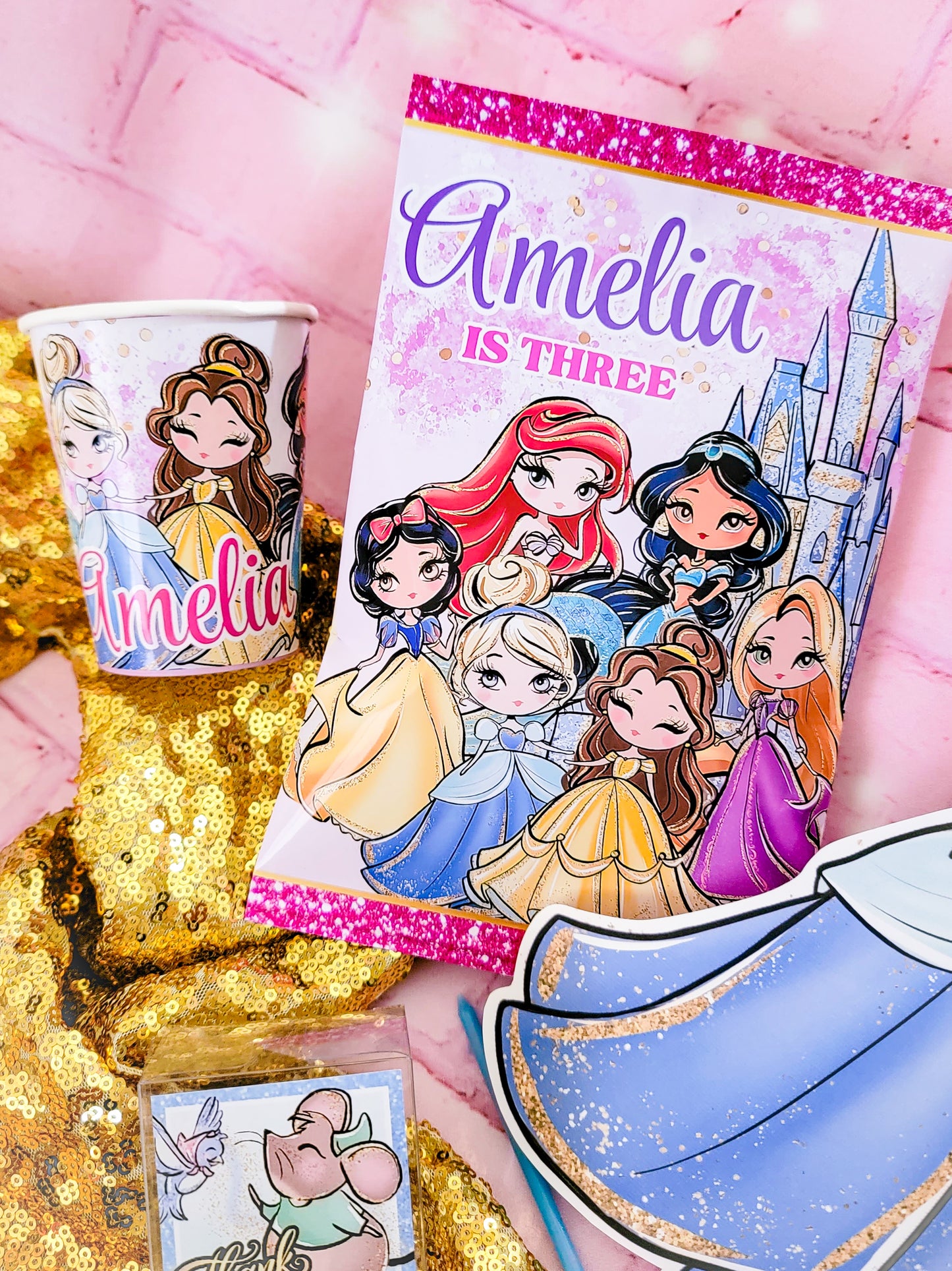 Personalized Princess Chip Bags