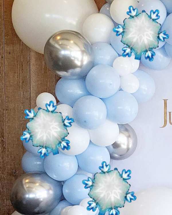 3pcs. Snowflake Balloon Set 14"