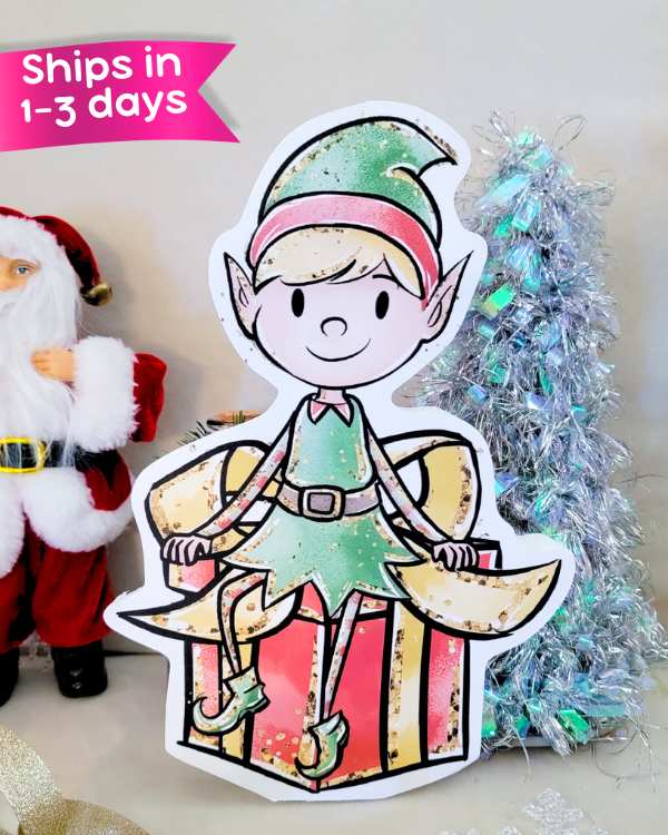 Christmas Elf Tabletop Prop 10"