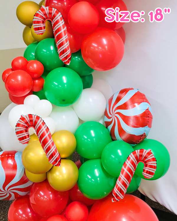 3pcs. Candy Cane Balloon Set 14"