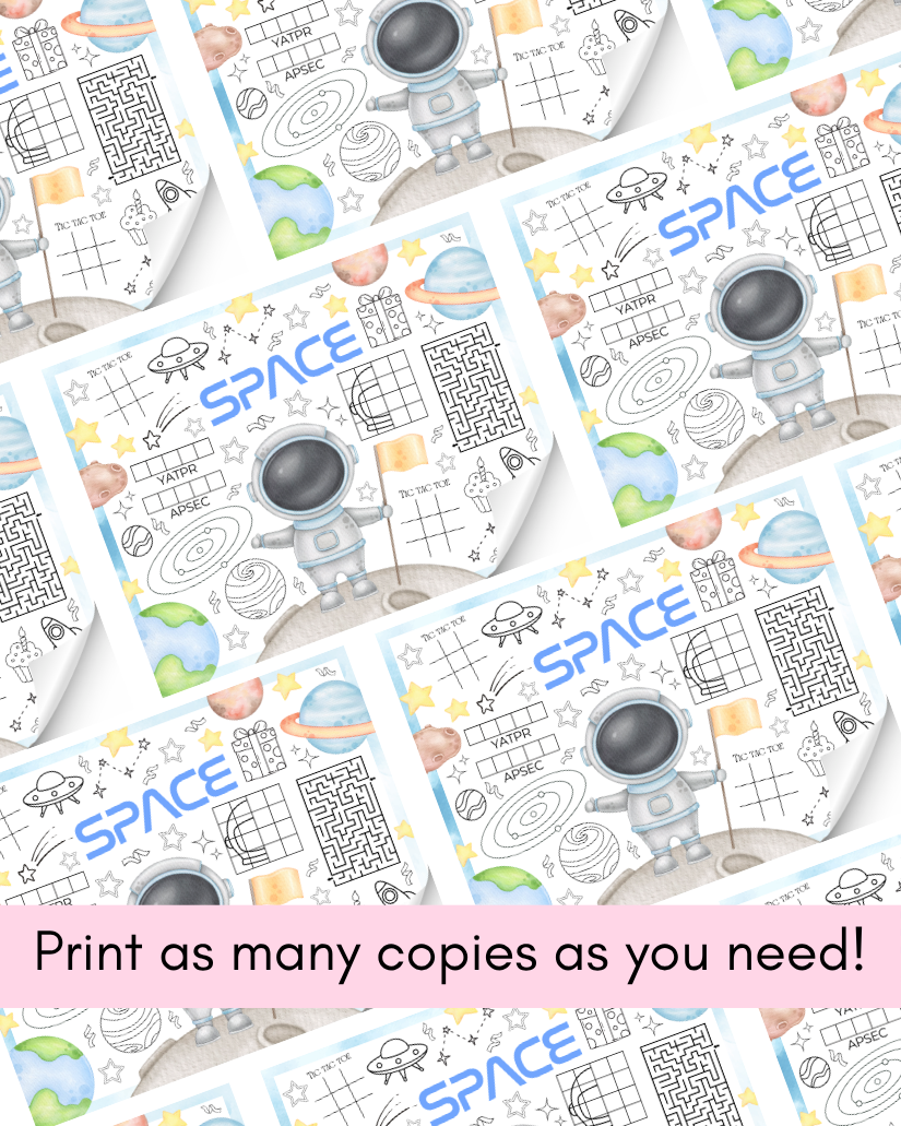 Outer Space Activity Page - Digital Download