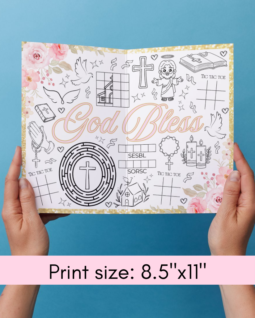 God Bless Activity Page - Digital Download
