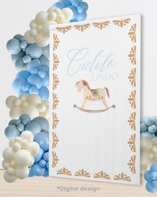 Cielito Lindo Backdrop Curtain - Caballito