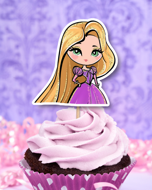 Rapunzel Cupcake Toppers