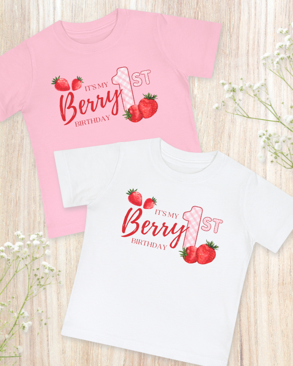 'It's My Berry 1st Birthday' Baby Birthday Shirt