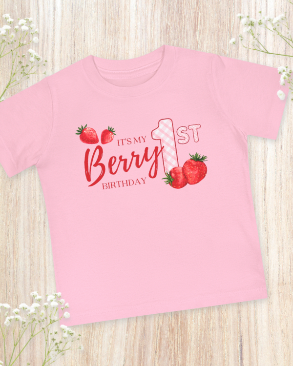 'It's My Berry 1st Birthday' Baby Birthday Shirt